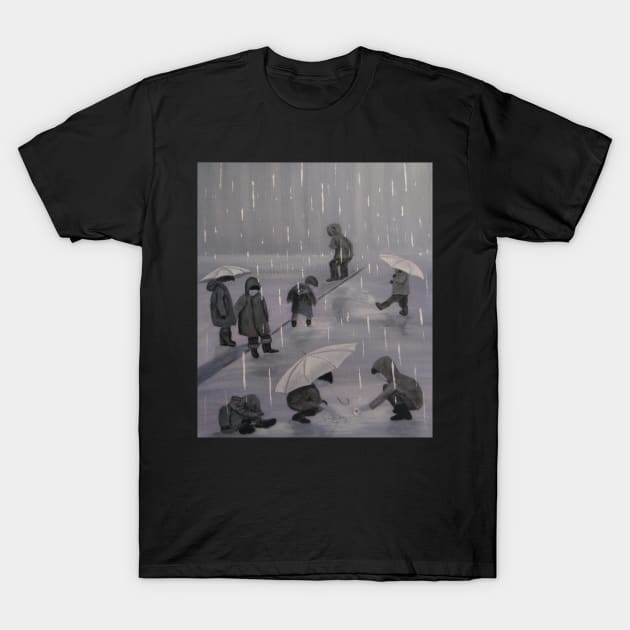 Rainy Day - Child's Play T-Shirt by AmazingCorn